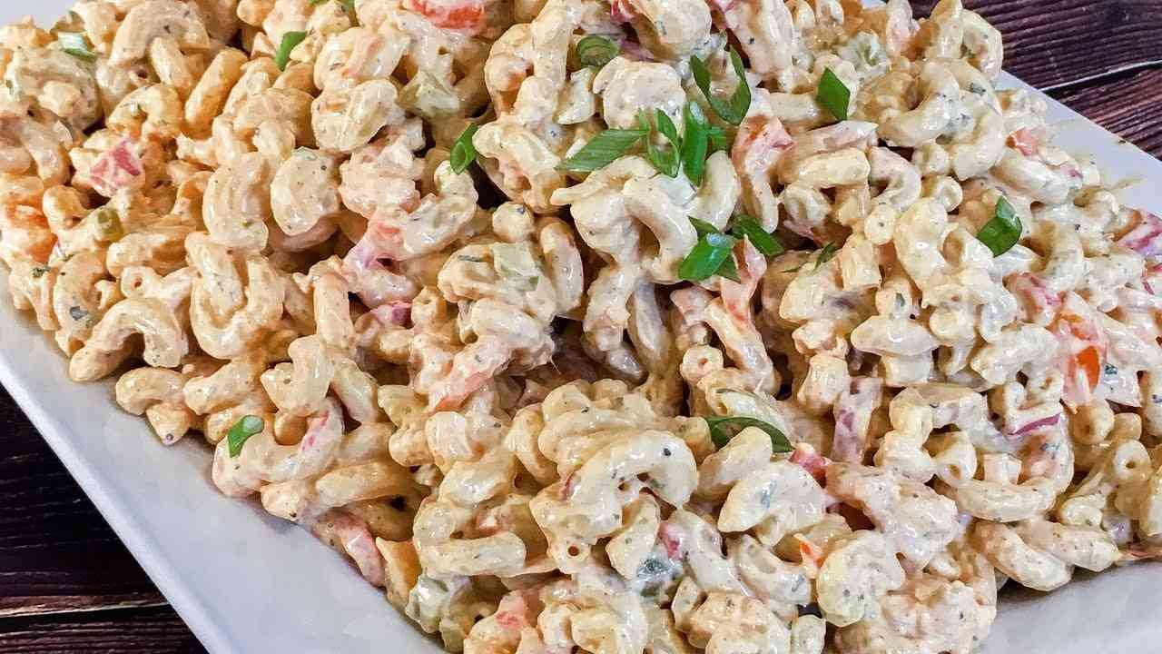 Creamy Shrimp Macaroni Salad (Classic Make-Ahead Summer Salad) - Shrimp